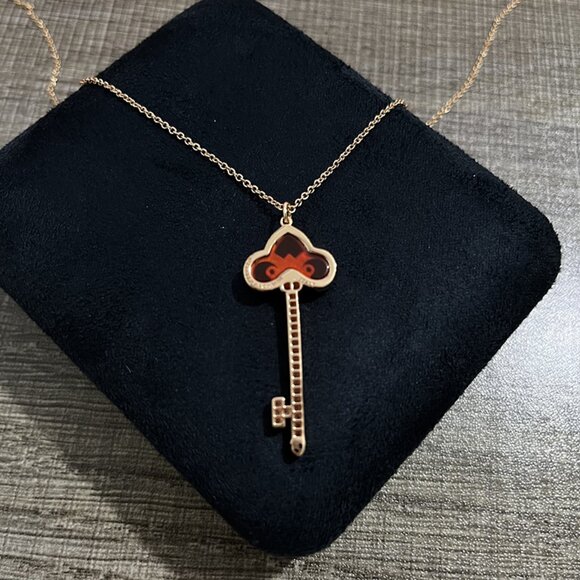 Tiffany & Co. Heart Crown Key Necklace 18k - Picture 2 of 5